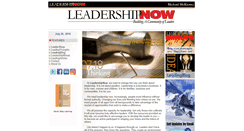 Desktop Screenshot of leadershipnow.com