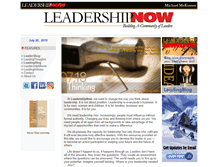 Tablet Screenshot of leadershipnow.com